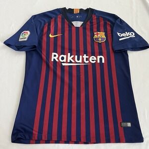Nike FC Barcelona Home 2018-19 Stadium Soccer Jersey Men's Large